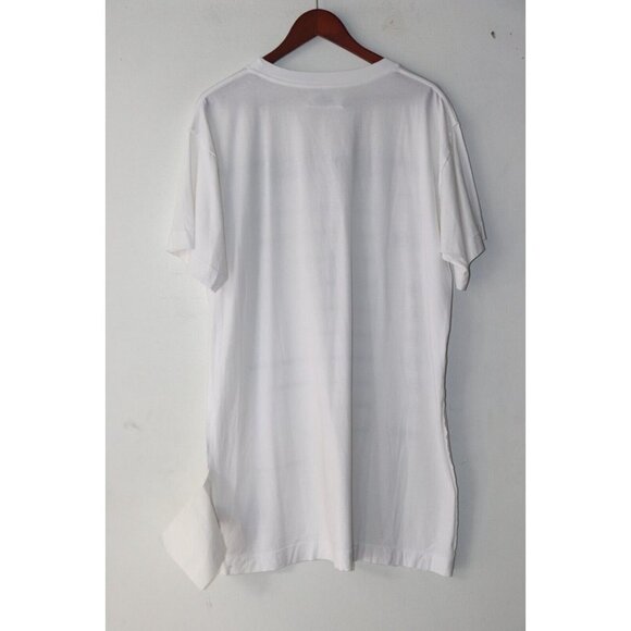 MM6 Maison Margiela Women's/Unisex Small White Oversize Tag & Flyer T-Shirt $925 - Picture 9 of 11